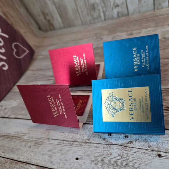 Men's Versace Eros & Eros Flame Cologne Sample Set - Picture 2 of 3